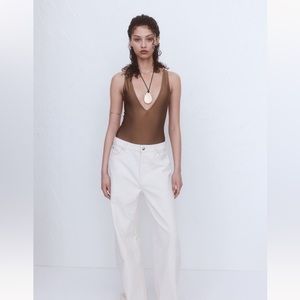 BNWT size XL brown swimsuit by H&M.